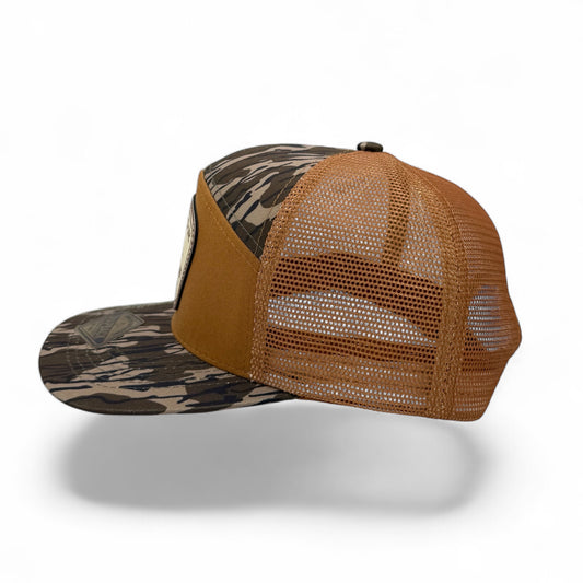 Retro Vintage Brown Bottomland 7 Panel