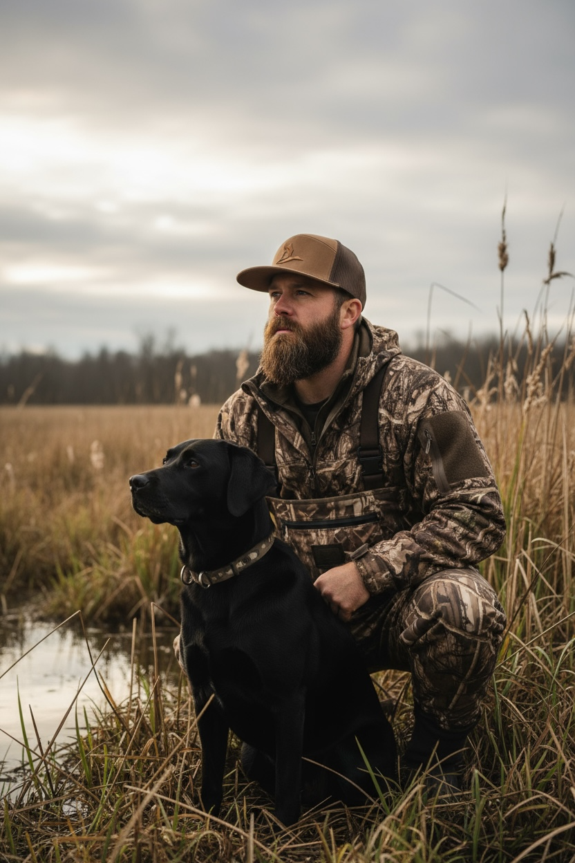 Puff mallard Waxed Canvas 7 Panel