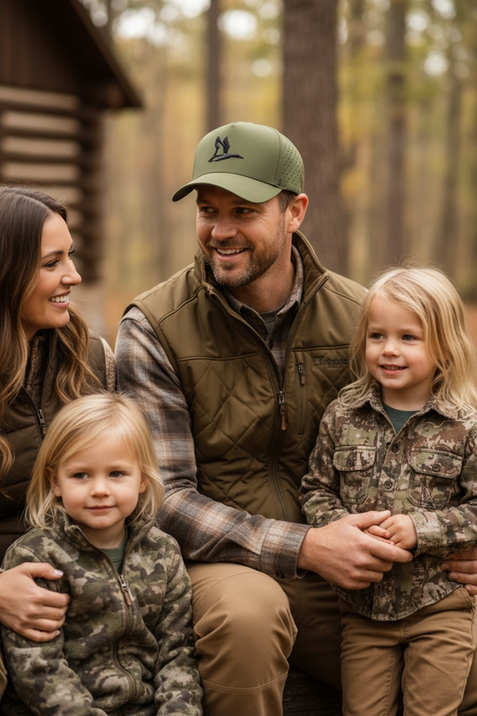 Puff Wing Olive Trucker Hat