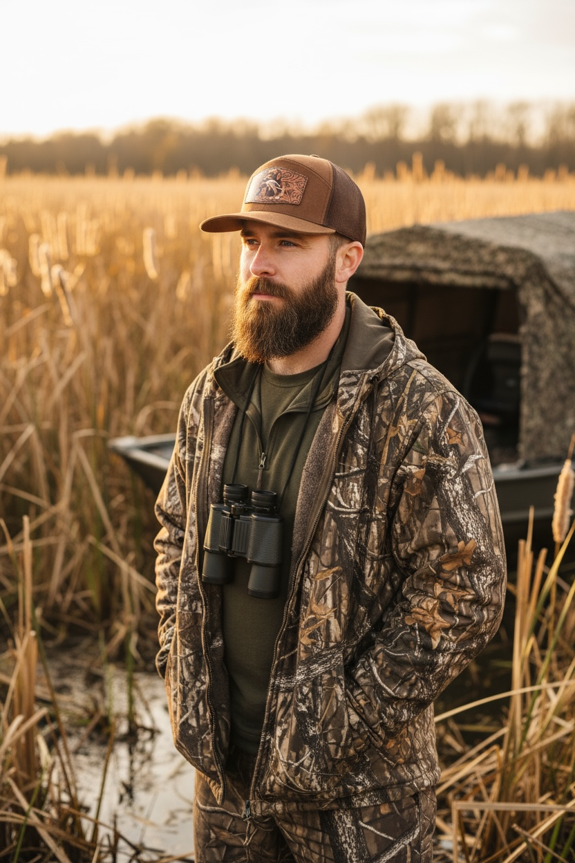 Waxed Canvas Tool Leather chocolate lab 7 Panel