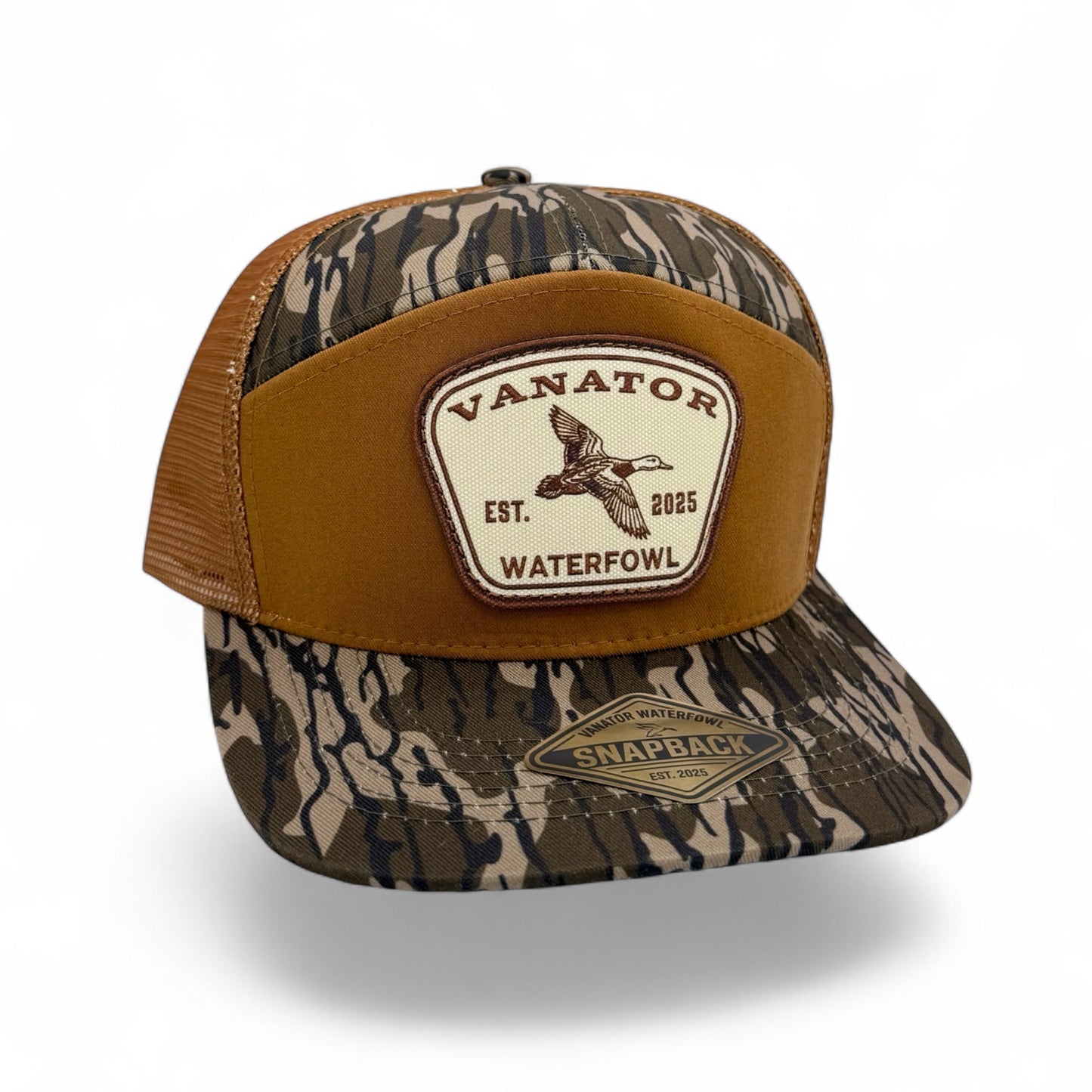 Retro Vintage Brown Bottomland 7 Panel