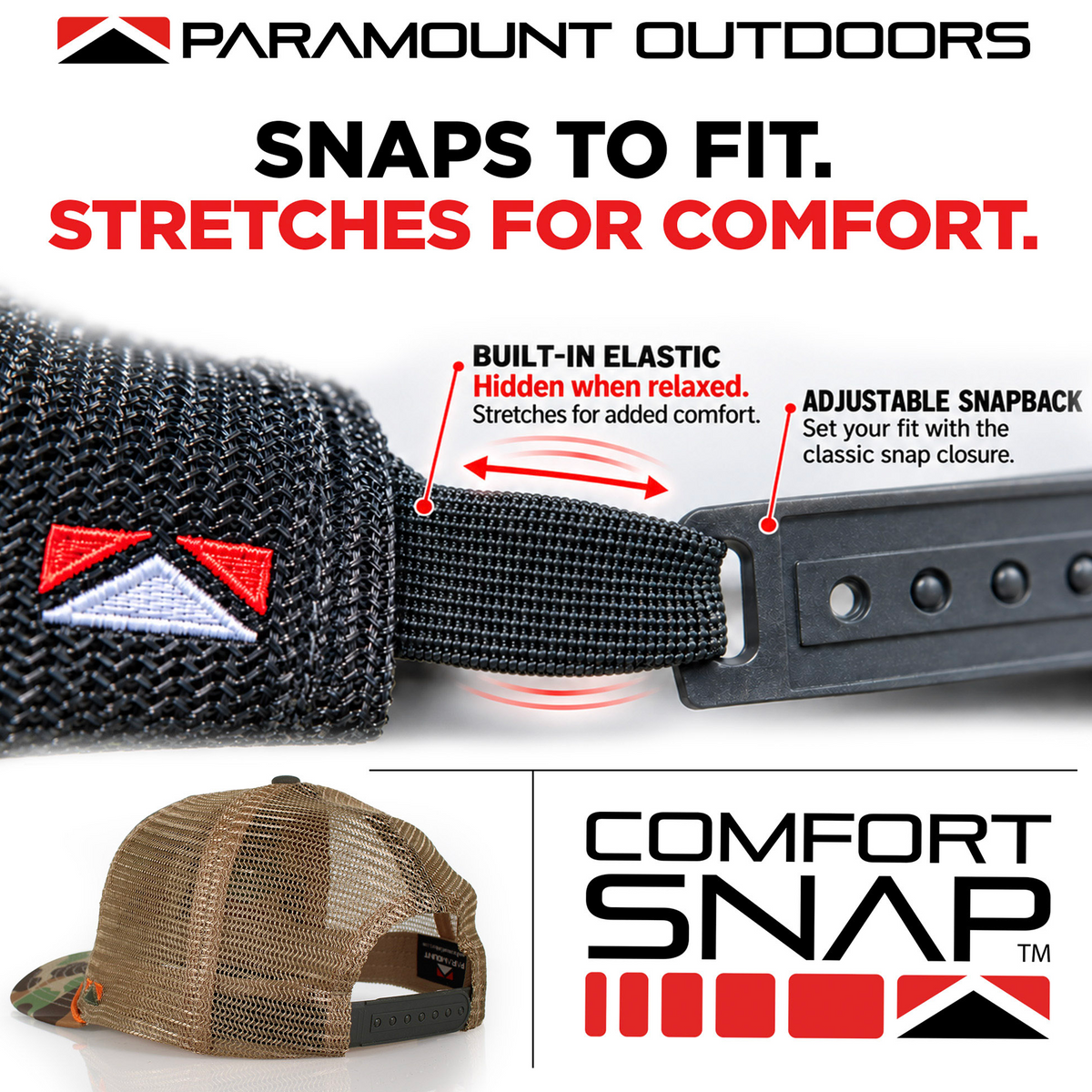 Wood Duck Hat Rope Cap 5-Panel Ridgeline Mesh Back