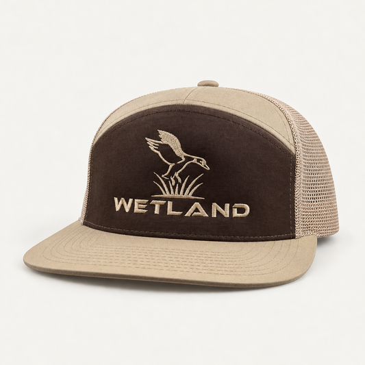 Mocha/Khaki 7 Panel Hat