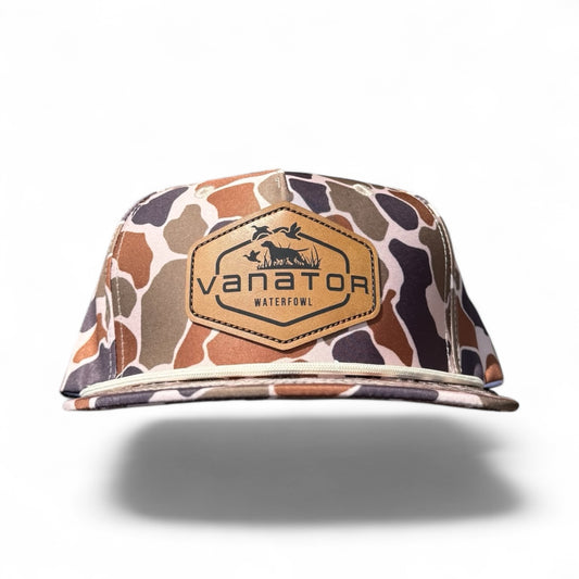 Old school Twill back Roped hat