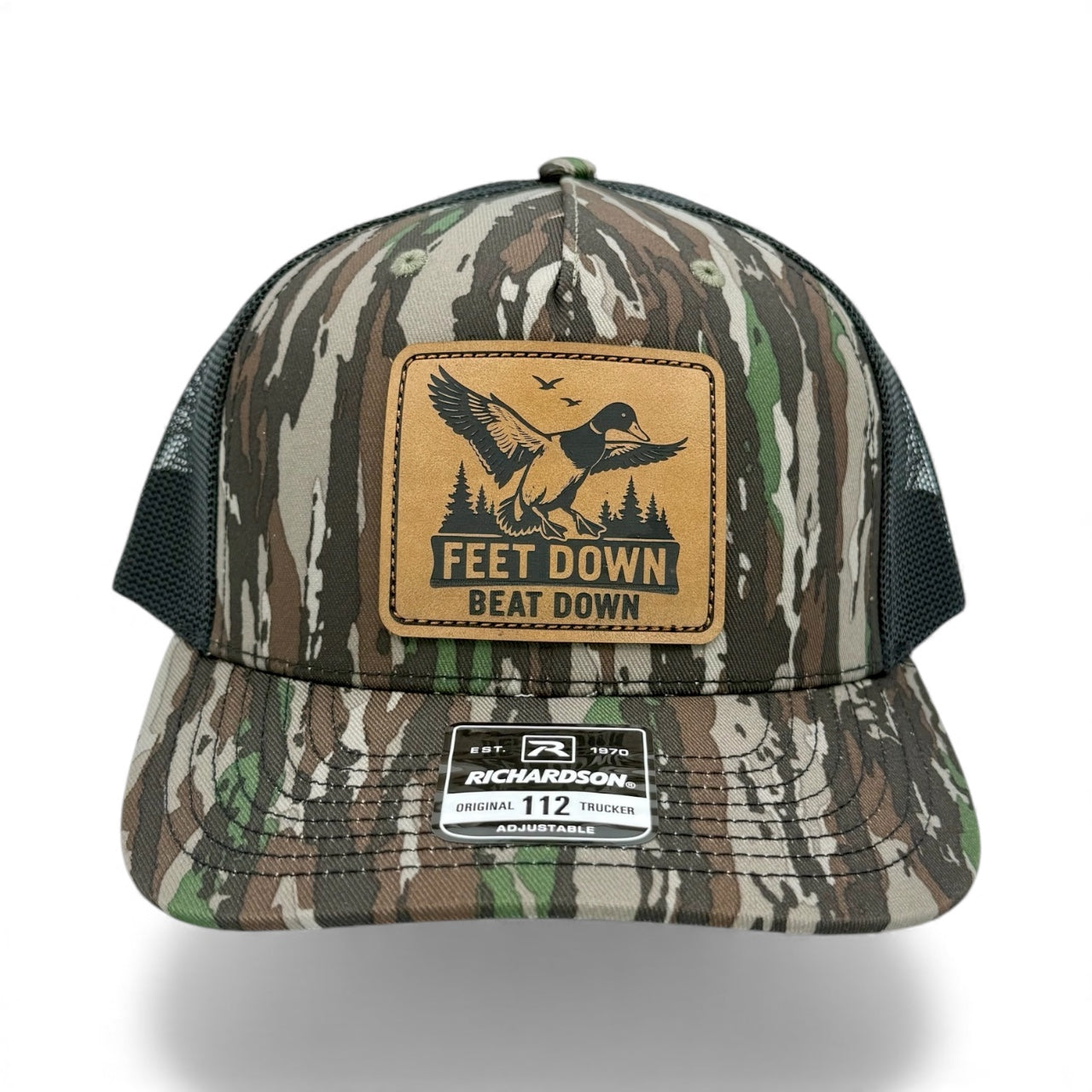 Feet Down Beat Down Leather patch hat