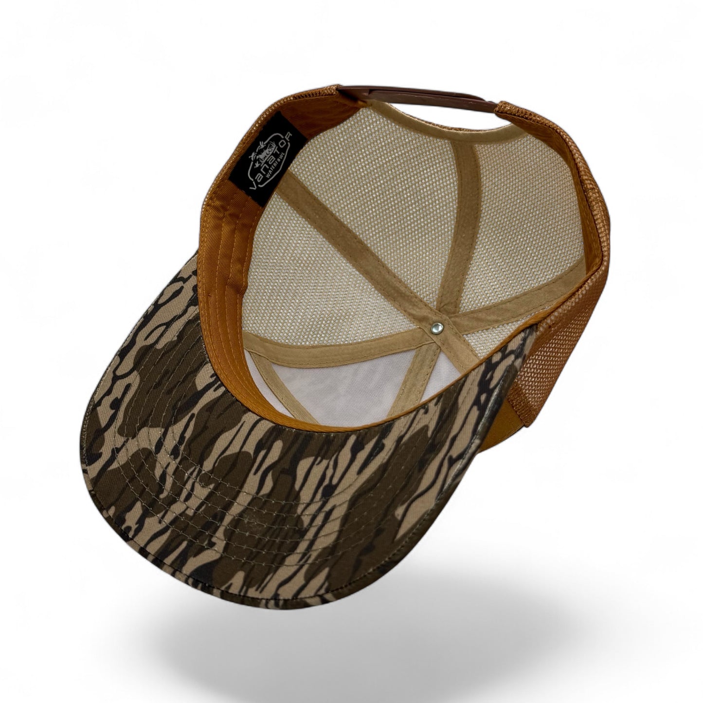 Retro Vintage Brown Bottomland 7 Panel