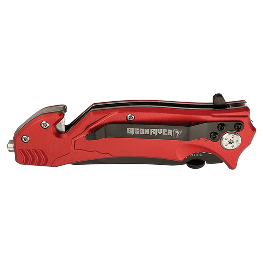4 1/2" Red Rescue Knife