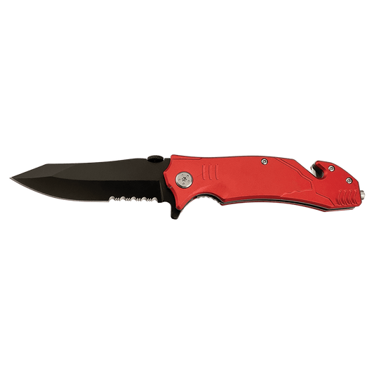 4 1/2" Red Rescue Knife