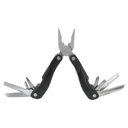 Black Anodized Aluminum 13 Function Multi Tool with Nylon Sheath