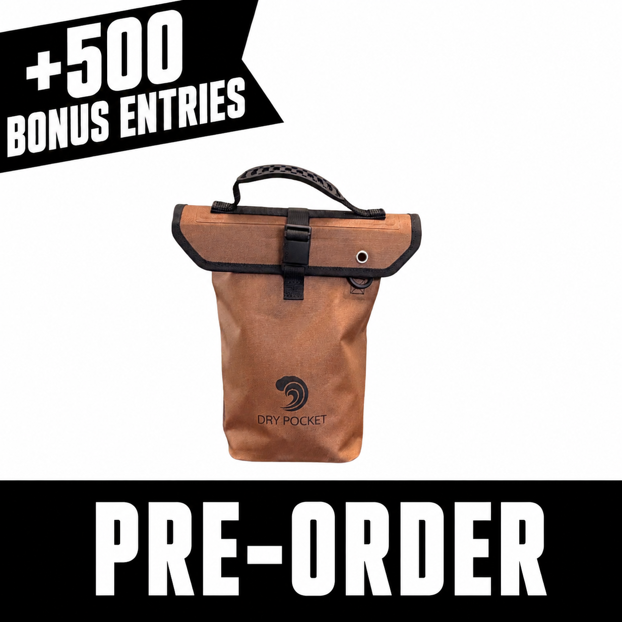 PRE ORDER - Waterproof Floating Shell Bag / Boating Bag - Coyote Brown (Arriving in August)