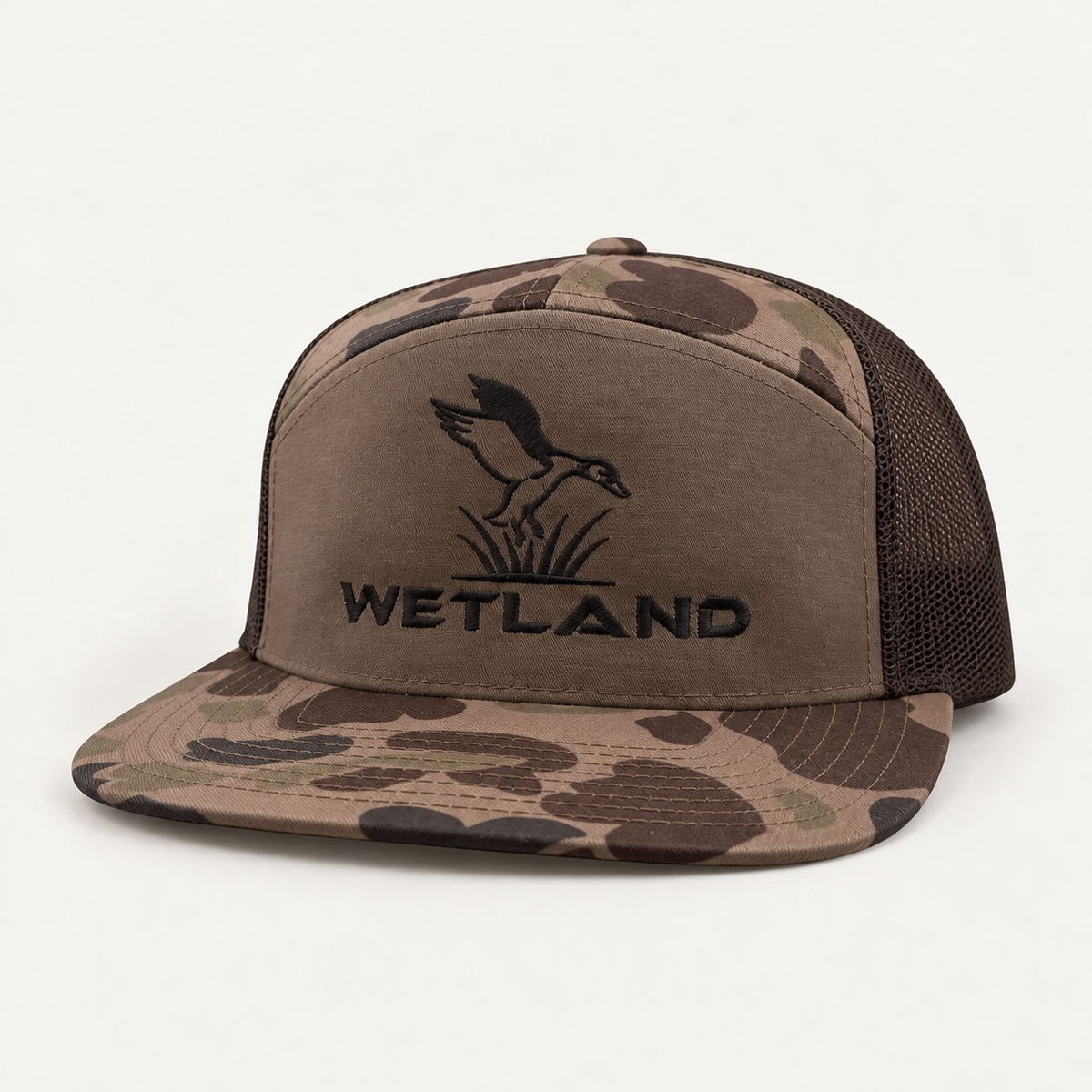 Bark Camo 7 Panel Hat