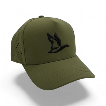 Puff Wing Olive Trucker Hat