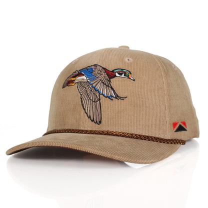 Corduroy Wood Duck 6-Panel Performance Cap