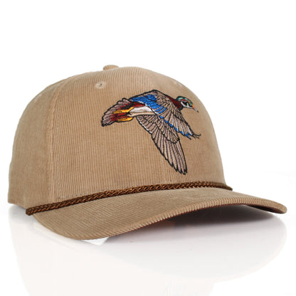 Corduroy Wood Duck 6-Panel Performance Cap