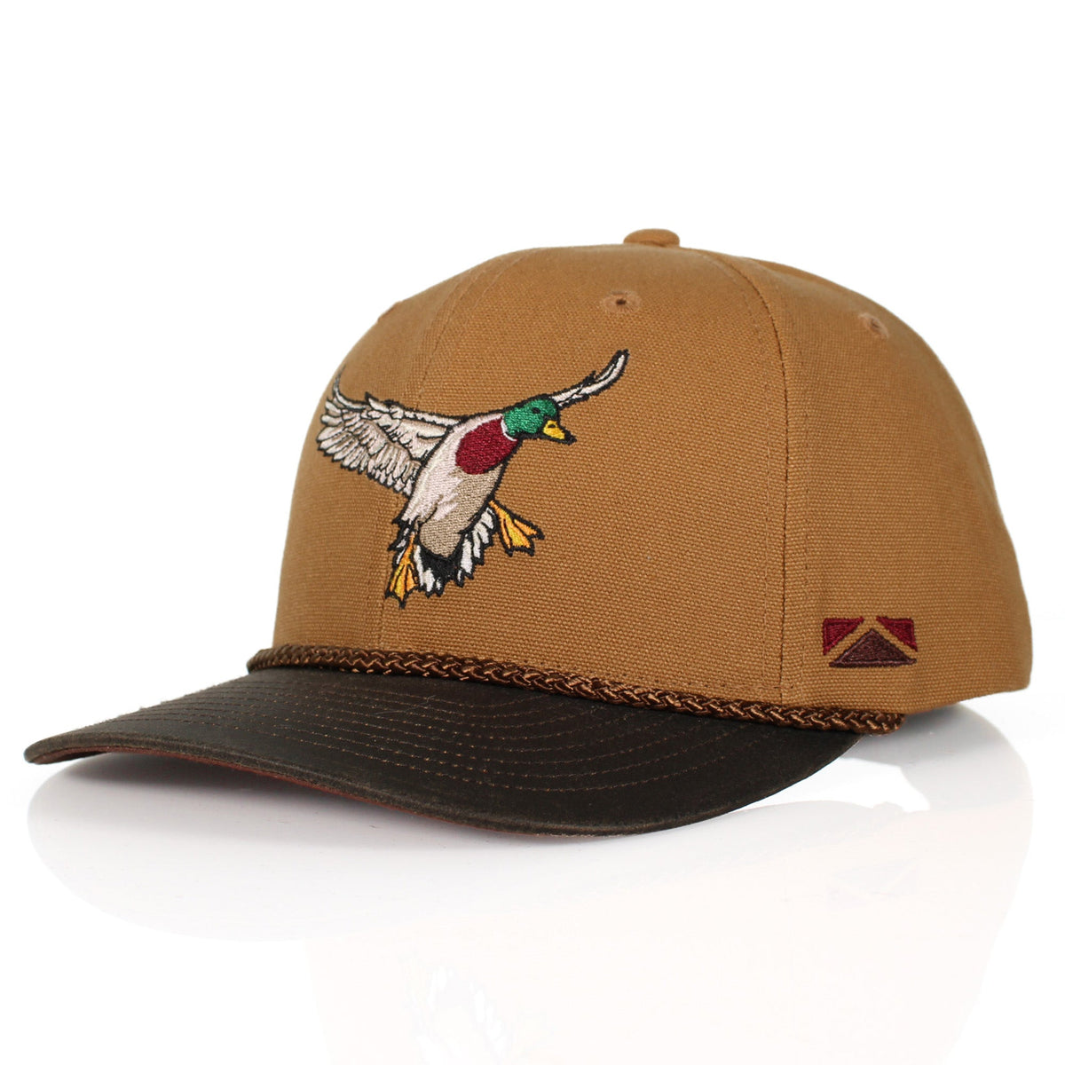 Canvas Mallard Drake Duck Hat with Wax Cloth Visor