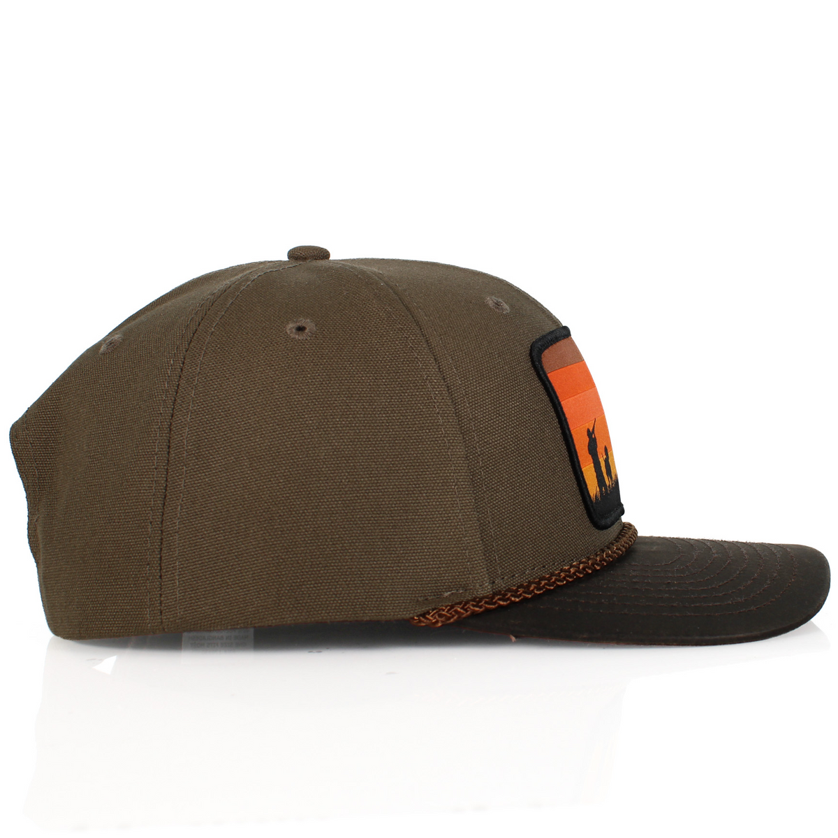 Canvas Upland Flush Patch Hat with Wax Cloth Visor