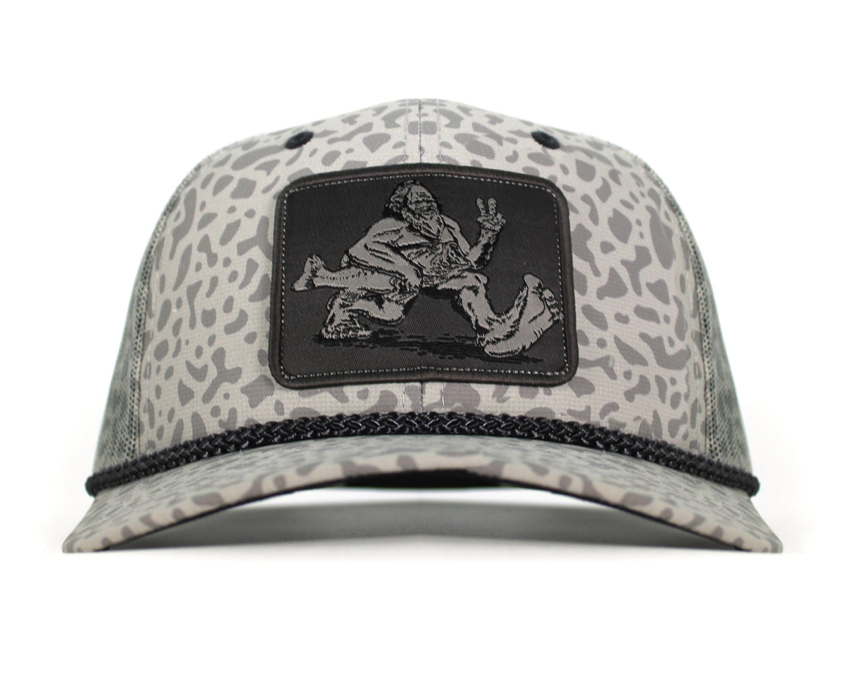 Bigfoot Bass Squatch Fishing 6-Panel Rope Cap