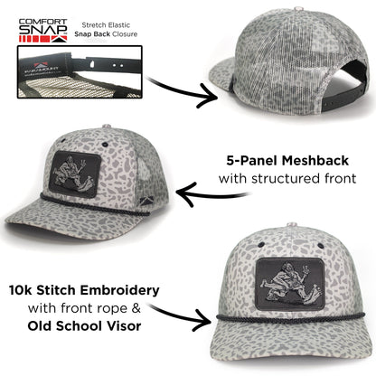 Bigfoot Bass Squatch Fishing 6-Panel Rope Cap