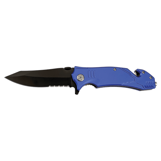 4 1/2" Blue Rescue Knife